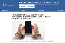 Na tyto stránky pozor. Falešný web ministerstva okrádá nepozorné, varuje policie