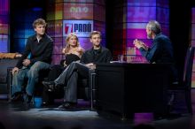 Josefína Prachařová představila otci slavného přítele: David Prachař se ukázal v divokém převleku