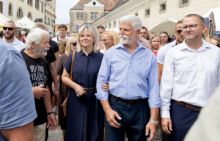 Prezident Petr Pavel navštívil festival Prázdniny v Telči