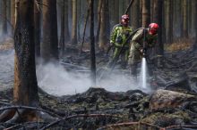 Obří belgický požár stále není uhašen. Překvapivě vadí déšť