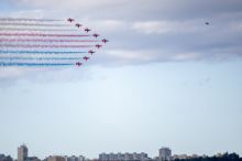 Plánovaný přelet letounů akrobatického týmu RAF nad Prahou se v pátek nekoná
